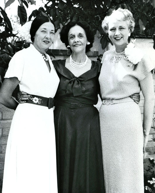 Te Ata, Frances Davis, and Louise Waldorf